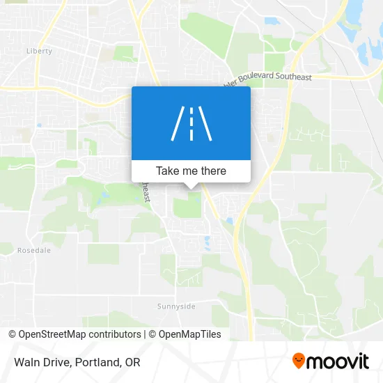 Waln Drive map