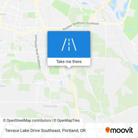 Terrace Lake Drive Southeast map