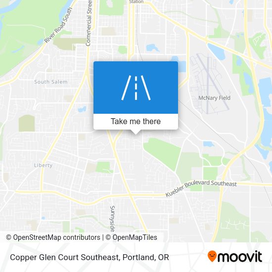 Copper Glen Court Southeast map