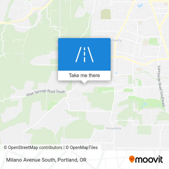 Mapa de Milano Avenue South