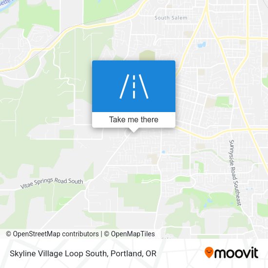 Skyline Village Loop South map
