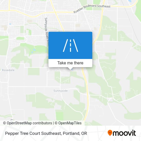 Mapa de Pepper Tree Court Southeast