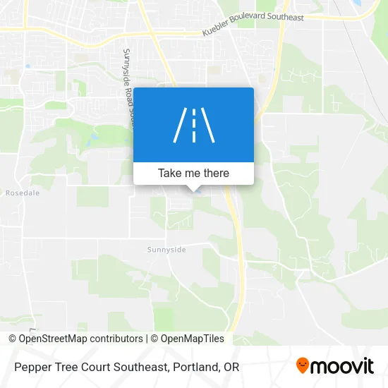 Pepper Tree Court Southeast map