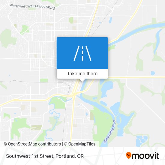 Southwest 1st Street map