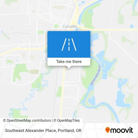 Southeast Alexander Place map