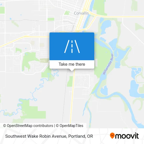 Southwest Wake Robin Avenue map