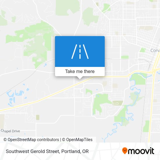 Southwest Gerold Street map