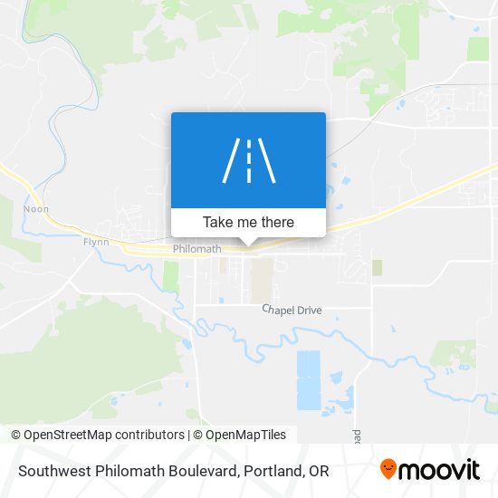 Southwest Philomath Boulevard map