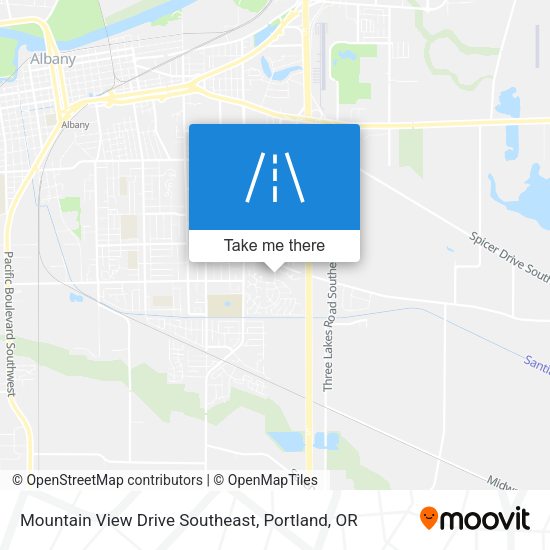 Mapa de Mountain View Drive Southeast