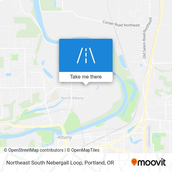 Northeast South Nebergall Loop map
