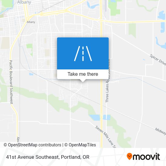 41st Avenue Southeast map