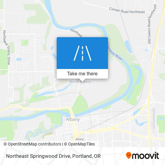 Northeast Springwood Drive map