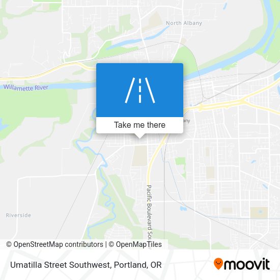 Umatilla Street Southwest map