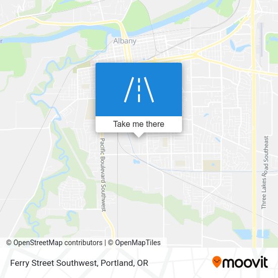 Ferry Street Southwest map