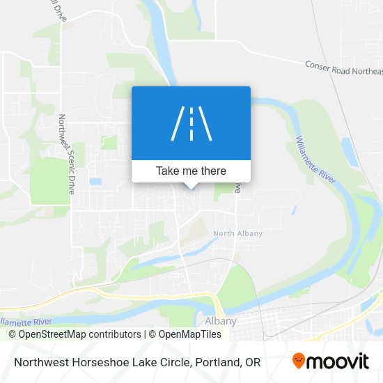 Northwest Horseshoe Lake Circle map