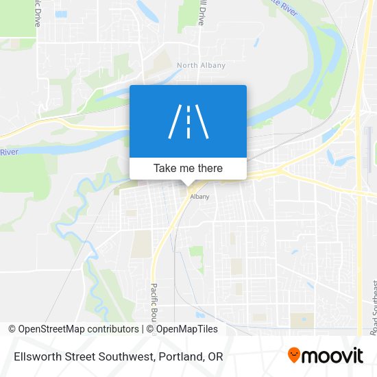 Mapa de Ellsworth Street Southwest