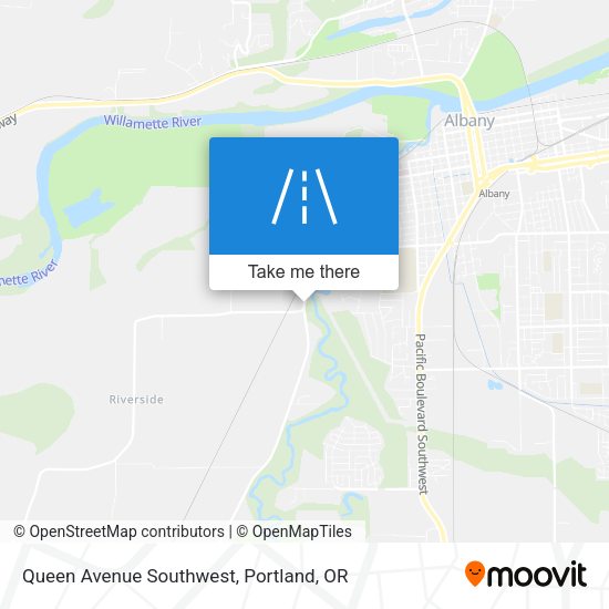 Queen Avenue Southwest map