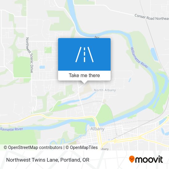 Northwest Twins Lane map