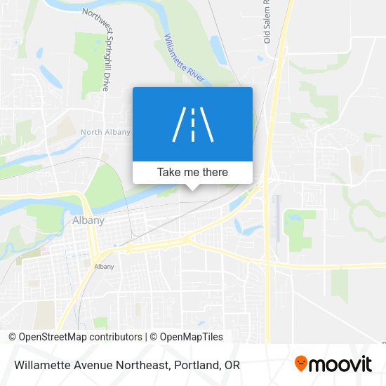 Mapa de Willamette Avenue Northeast