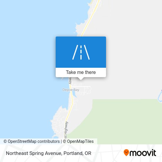 Mapa de Northeast Spring Avenue