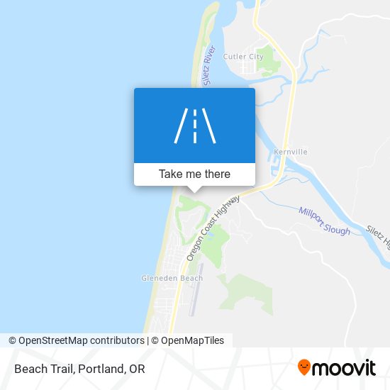 Beach Trail map