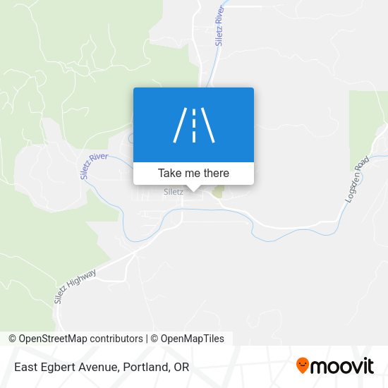 East Egbert Avenue map