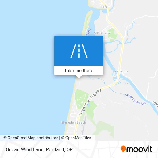 Ocean Wind Lane map