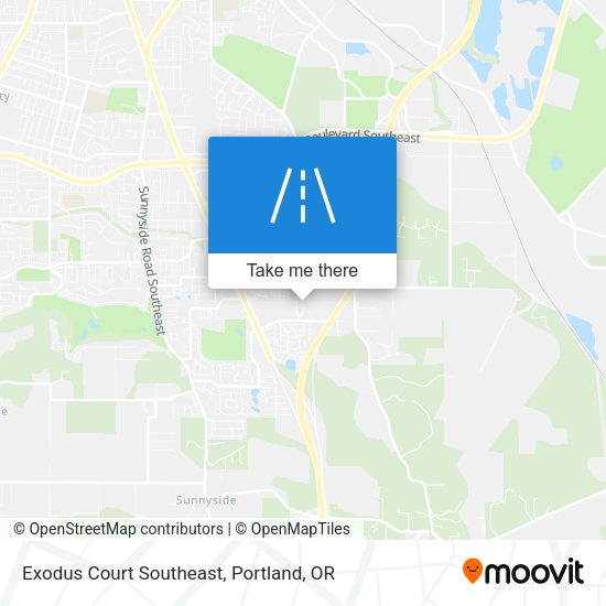 Exodus Court Southeast map