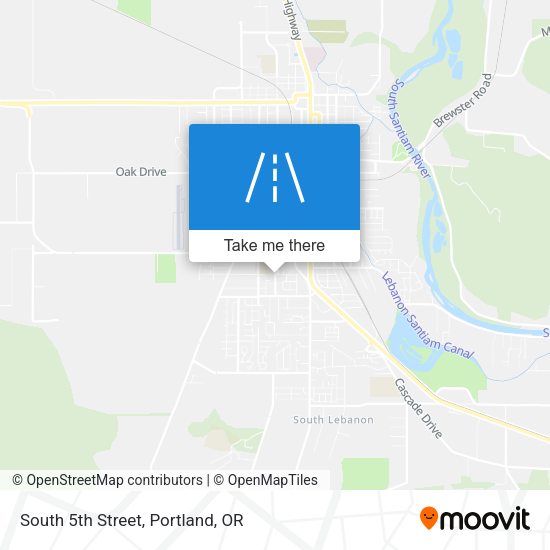 Mapa de South 5th Street