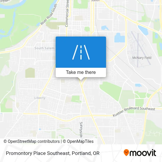 Promontory Place Southeast map