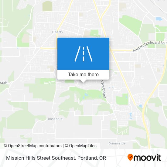 Mission Hills Street Southeast map