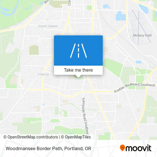 Woodmansee Border Path map