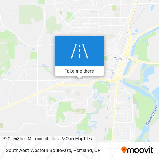 Mapa de Southwest Western Boulevard