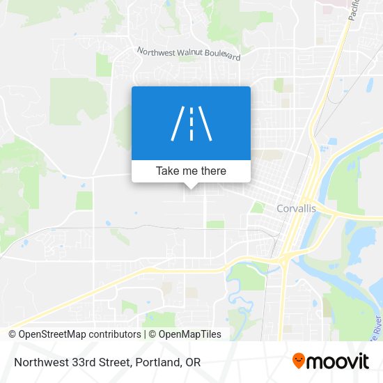 Northwest 33rd Street map