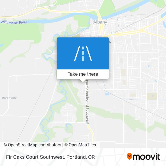 Fir Oaks Court Southwest map