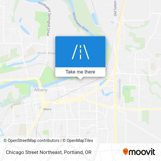 Chicago Street Northeast map