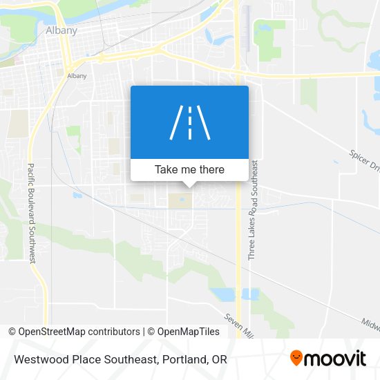 Westwood Place Southeast map