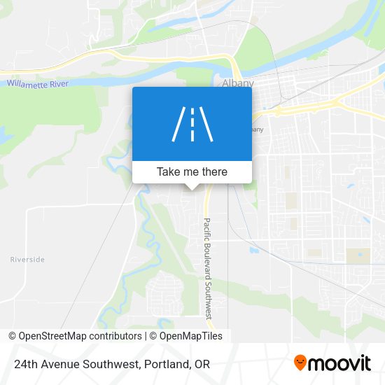 24th Avenue Southwest map