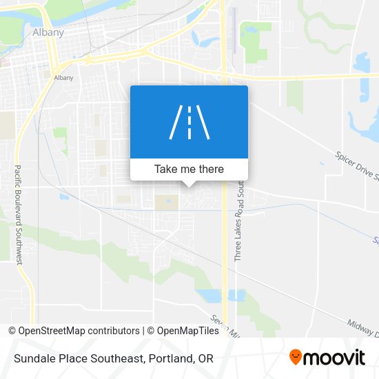 Mapa de Sundale Place Southeast