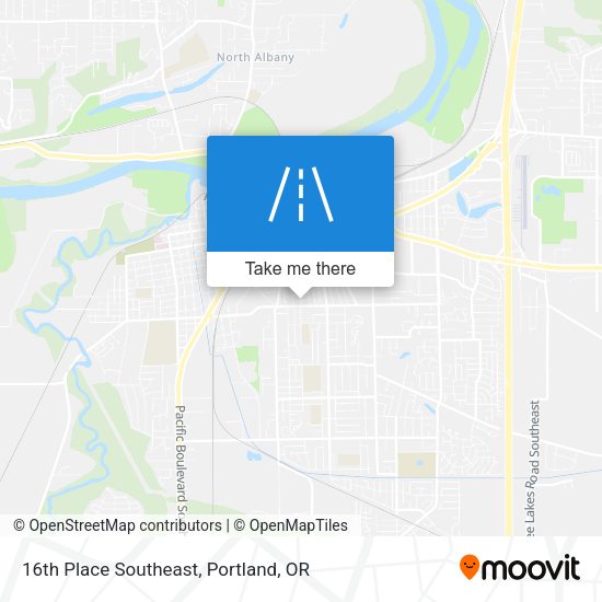 Mapa de 16th Place Southeast
