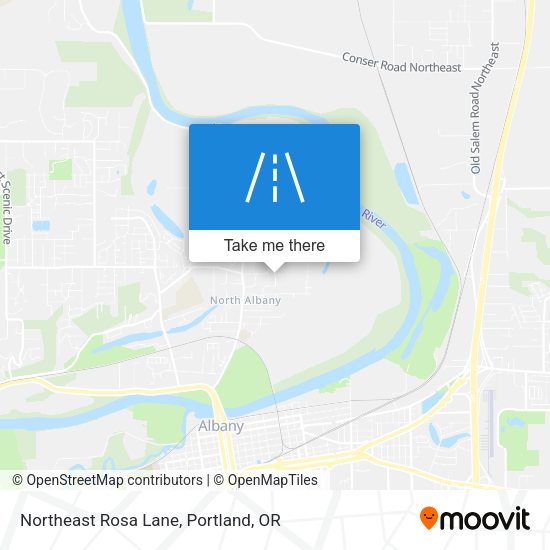 Northeast Rosa Lane map