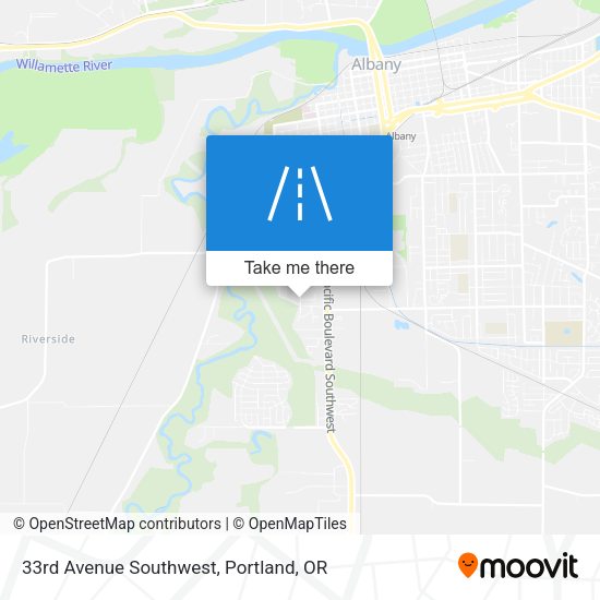 33rd Avenue Southwest map