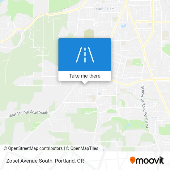 Zosel Avenue South map