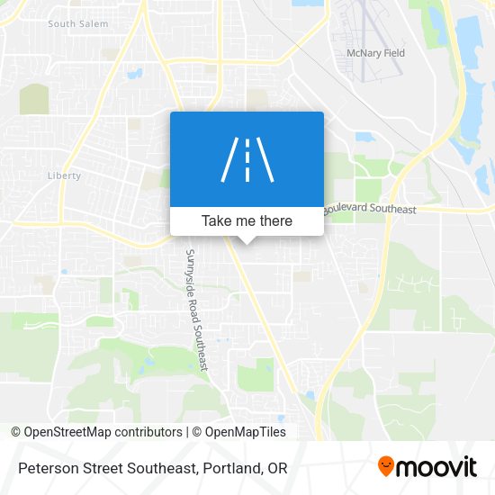 Peterson Street Southeast map