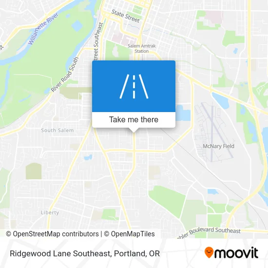 Ridgewood Lane Southeast map