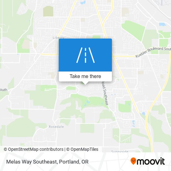 Melas Way Southeast map