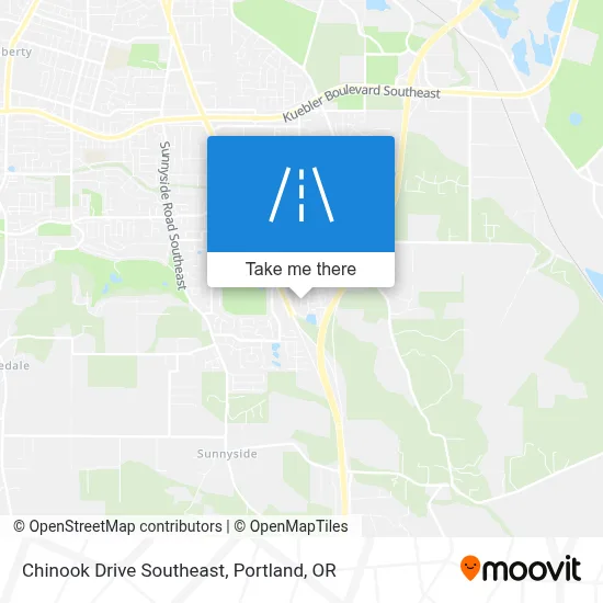 Chinook Drive Southeast map