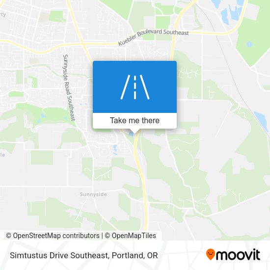 Simtustus Drive Southeast map