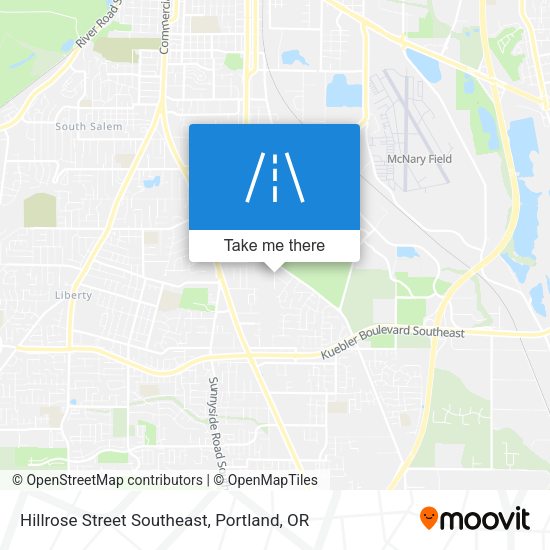 Hillrose Street Southeast map