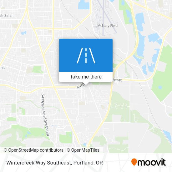 Wintercreek Way Southeast map